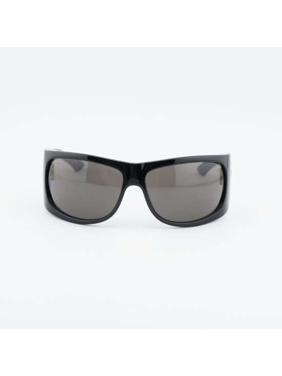 Gucci GG2170S 001 Sunglasses Black Rectangle Frame, Grey Lenses main image 7